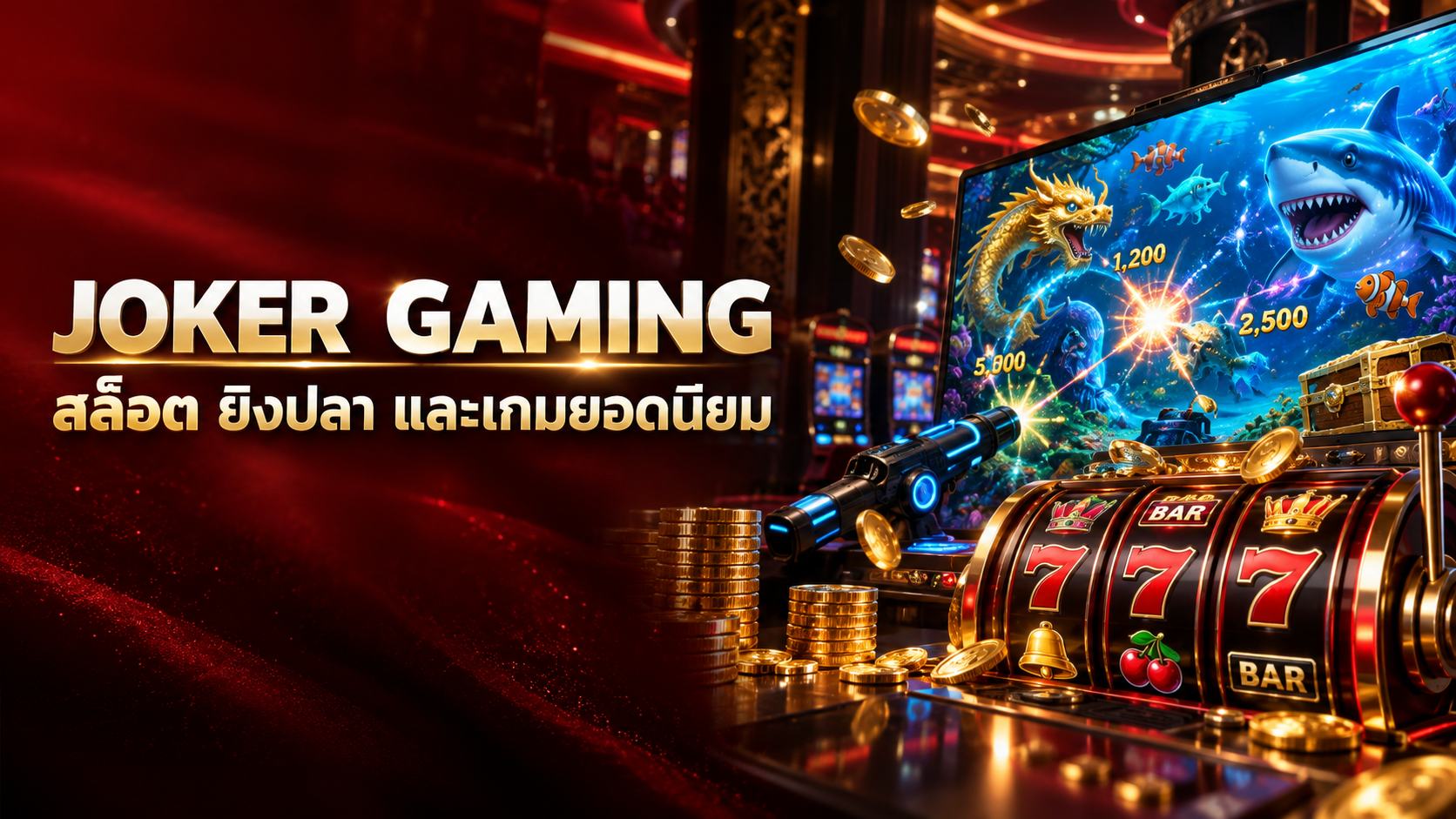 ภาพปก Joker Gaming สล็อต ยิงปลา และเกมยอดนิยม