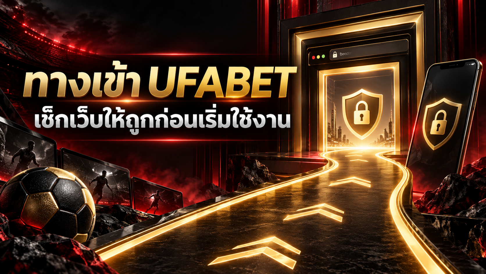 ภาพประกอบทางเข้า UFABET และวิธีตรวจสอบลิงก์ก่อนใช้งาน