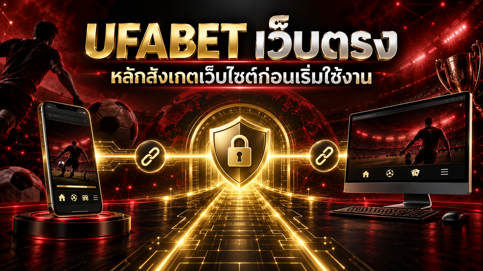 ภาพประกอบ UFABET เว็บตรง พร้อมหลักสังเกตเว็บไซต์ก่อนเริ่มใช้งาน